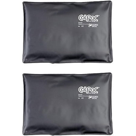 ColPac Clinical Grade Black Urethane Ice Pack - Standard, 10x13.5 Inch, 2 Count (Pack of 1)