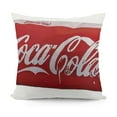 Cola Diet Coke Can Classic Gray Embroidered Plush Throw Pillow