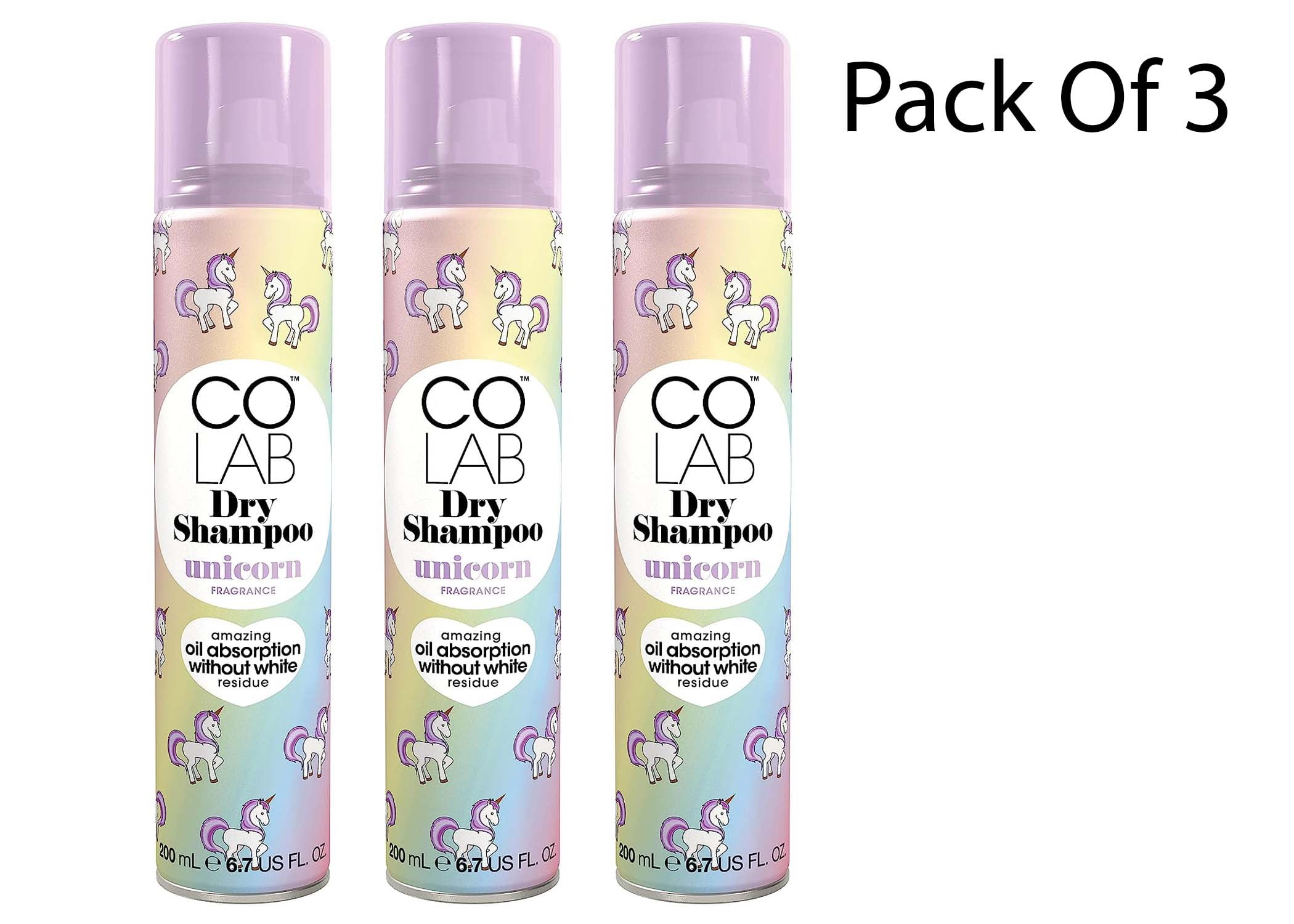 Colab Dry Shampoo Unicorn Fragrance 200ml With Amazing Oil Absorption