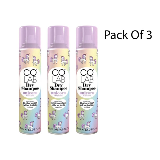 Colab Dry Shampoo Unicorn Fragrance 200ml With Amazing Oil Absorption