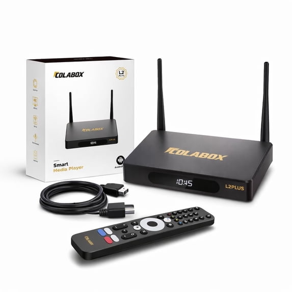 Colabox L2 PLUS New Streaming Media Player 4K Ultra HDMI&Ethernet Cable,4K Ultra HDMI&Ethernet Cable