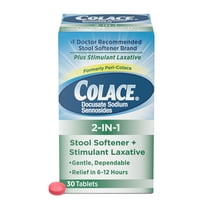 Colace 2-in 1 Tablets, 30 ct