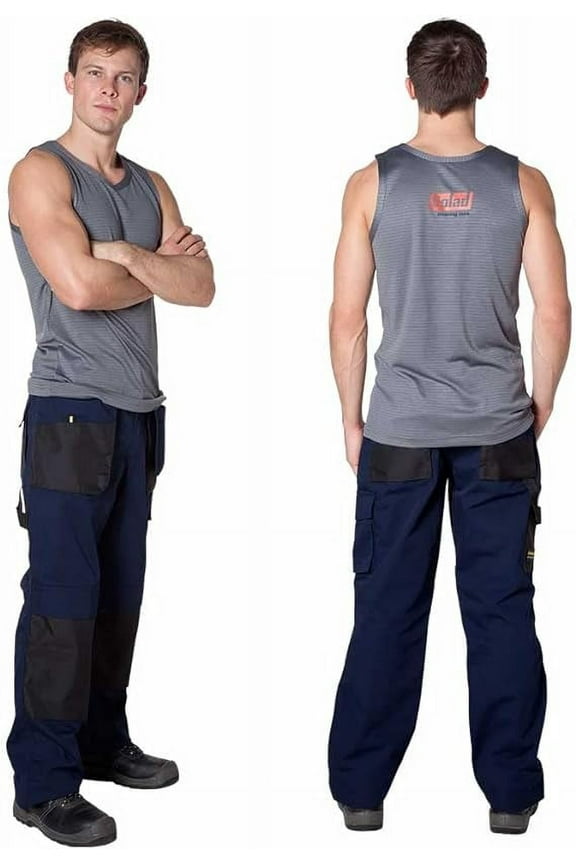 Bodyguard Sleeveless Heat Regulating Breathable Anti-static Undershirt with 1% Carbon Fabric (X-Large)