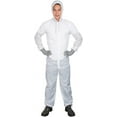 thumbnail image 1 of Colad White Lightweight Durable Nylon Protective Coverall Spray Painting Overalls Size Small, 1 of 5