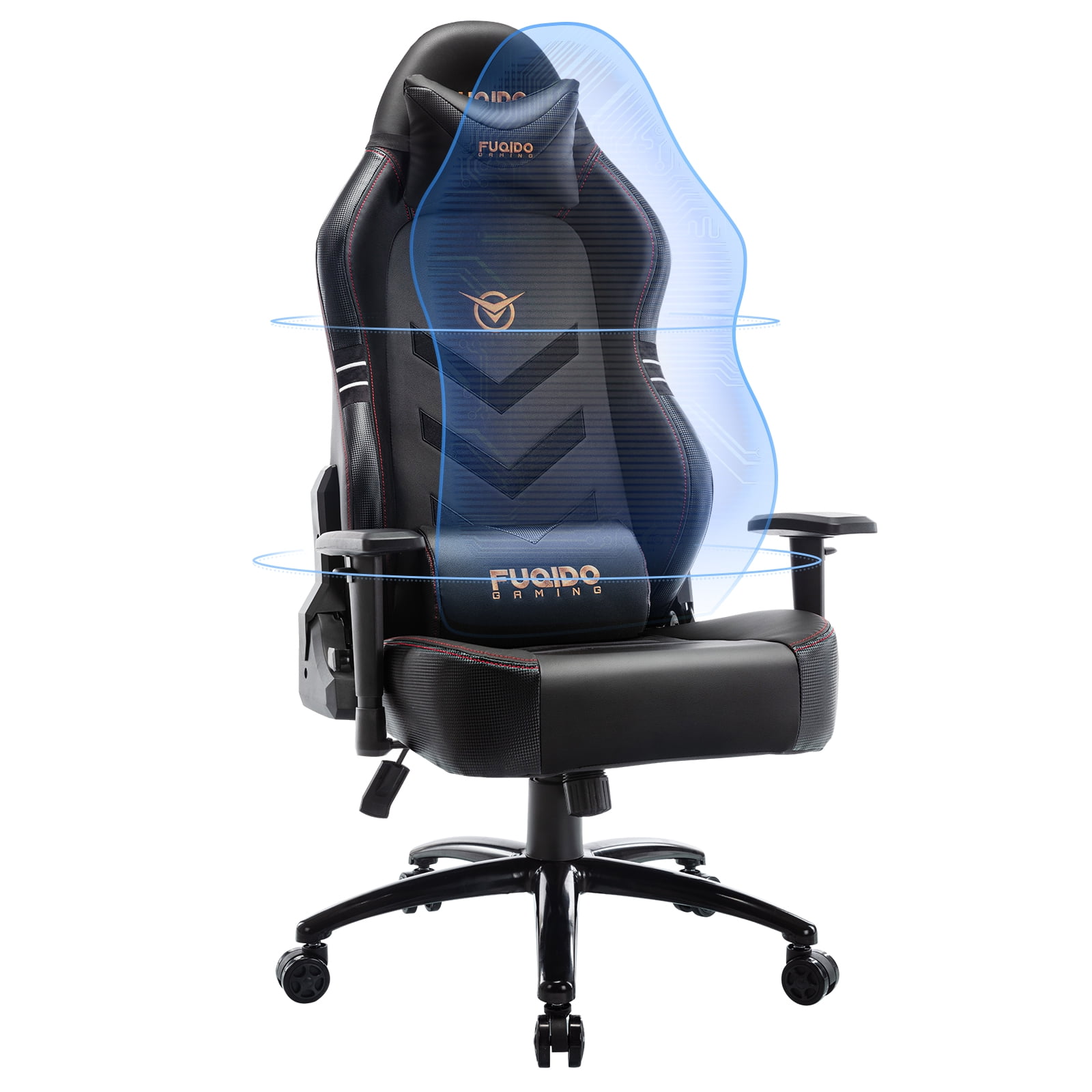 Colamy Big and Tall Gaming Chair Ergonomic 350lbs-Racing Style Desk ...