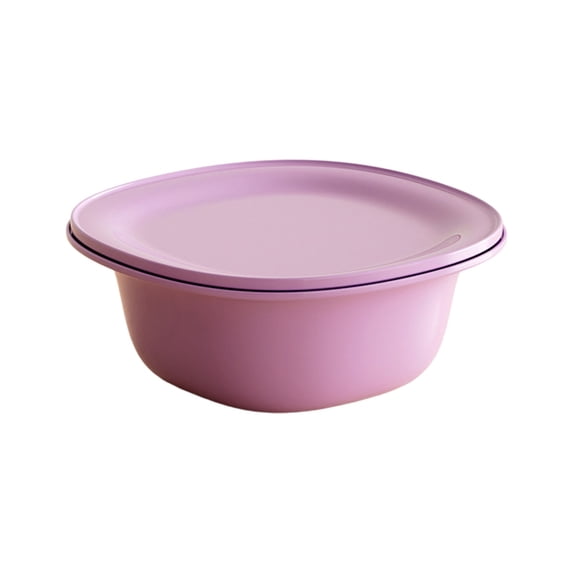 Colander Bowl with Lid,Detachable Lightweight Space Saving Fruit Vegetable Washing Strainer for Kitchen Food Prep Veggie Storage,Purple