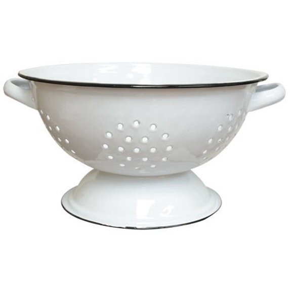Colander - Country Rustic Primitive Enamel Enamelware