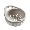 thumbnail image 1 of Colander For Kitchen Bowl Strainer For Kitchen Colander Pasta Strainer Fruit Bowl Colanders Layer Draining Bowl Food Storage Container Basin Rack Dish Drainer Cover Record Drying Rack Hot Pan Holder, 1 of 3