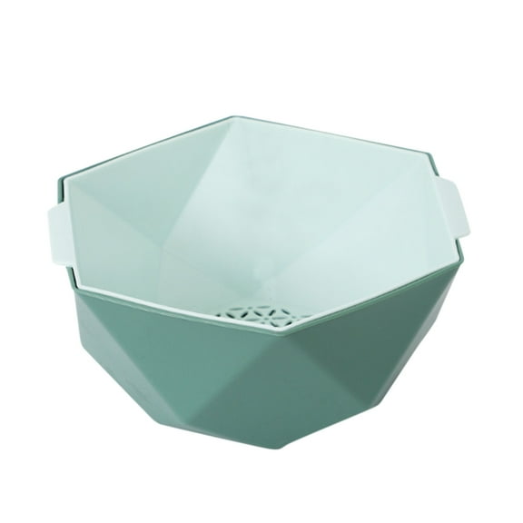 Colander for Kitchen Clearance! Ikeay Household Double Layer Drain Basket for Washing Fruits & Vegetables - Hollow Storage Basin & Multifunctional Kitchen Basket Expandable Strainer Over the Sink