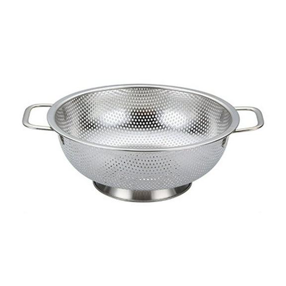 Colander Stainlesssteel Kitchen Strainer W/Handle Base Rice Drainer Fruit Rinser
