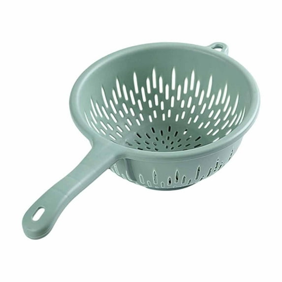 Colander With Handle For Efficient Kitchen Use Compact Food Strainer Ideal Washing Fruits Vegetables Easy Storage Home