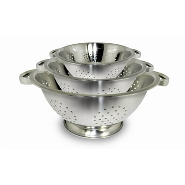Hltser Colander set  Stainless steel  Colanders   3 Count ( Pack of 1)