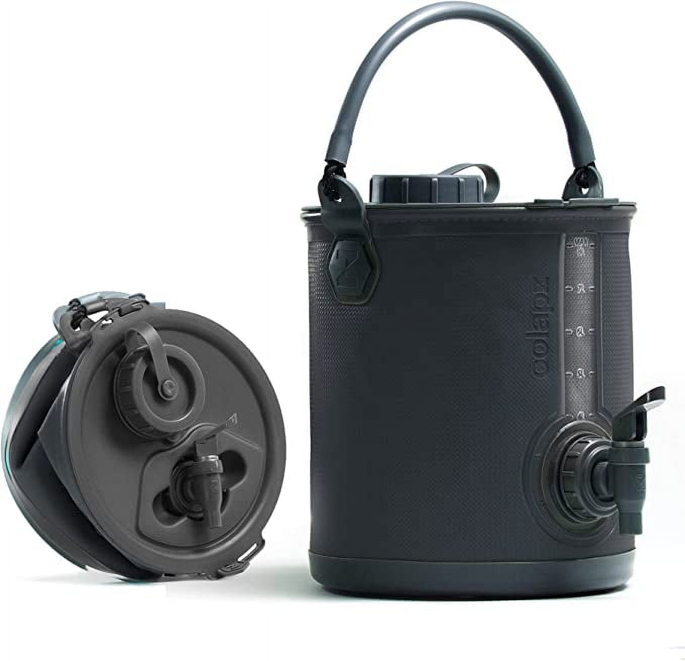 Colapz 2-in-1 Collapsible Camping Water Container with