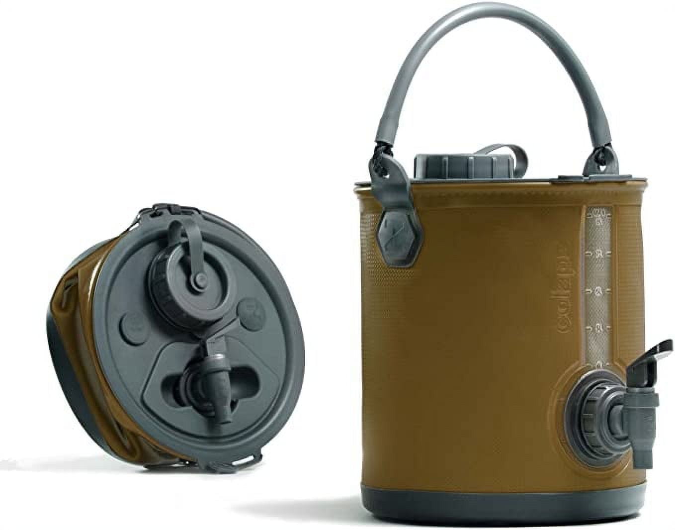 その他 colapz 2-in-1 Water Carrier &amp; Bucket Colapz 2-in-1 Collapsible Camping Water Container with