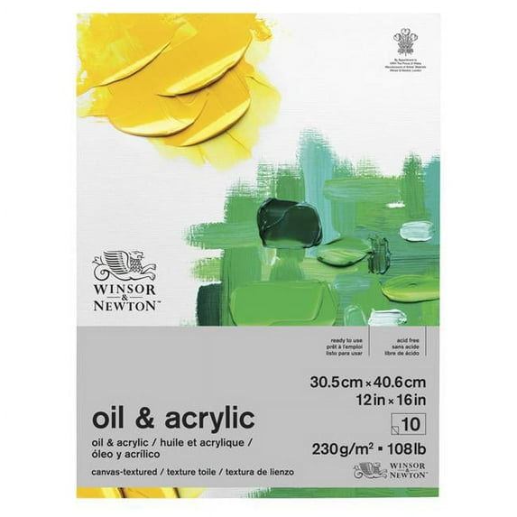 Winsor & Newton Oil & Acrylic Pad - 12" x 16"