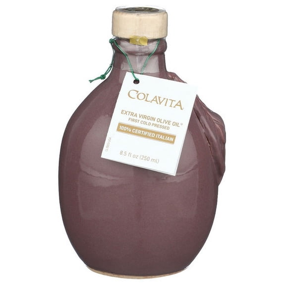 Colavita 100% Italian Extra Virgin Olive Oil Cermic Jar 8.5 oz (Pack of 6)