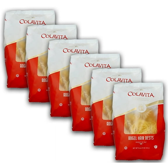 Colavita Capellini (Angel Hair) Nest Pasta, 1 Pound