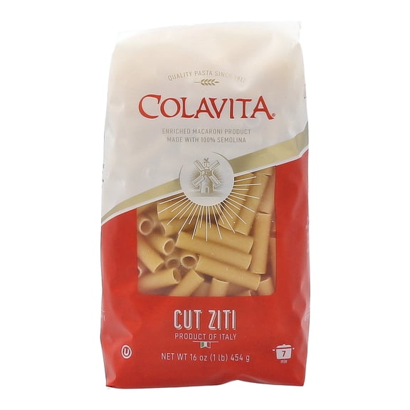 Colavita Cut Ziti Pasta, 16 Ounce