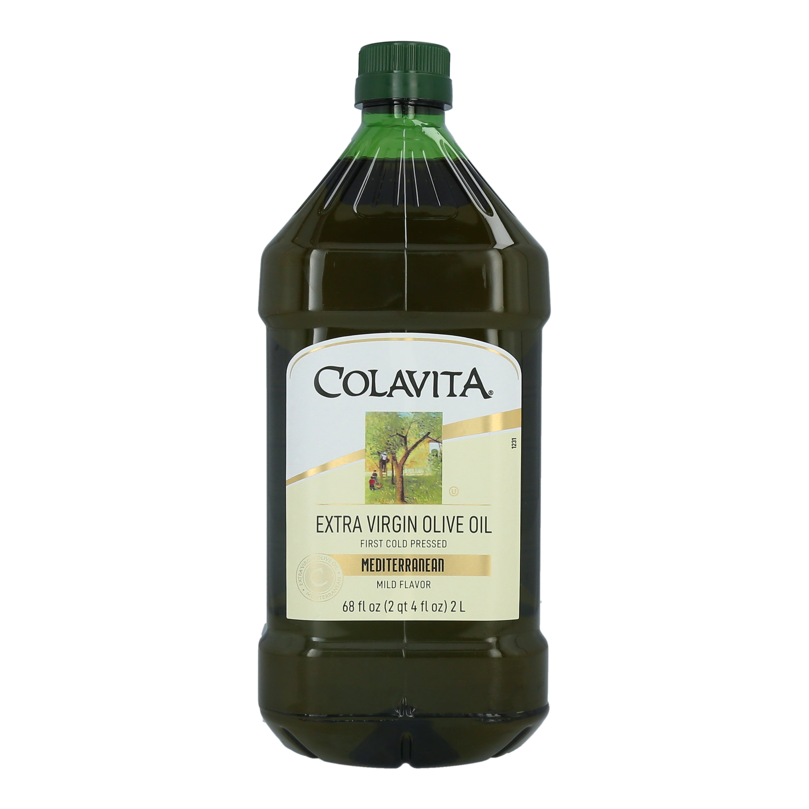 Mediterranean Extra Virgin Olive GGA1 Oil, 68 Oz Plastic Jug - Cold Pressed Italian Import by Colavita