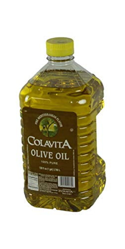 Colavita Pure Olive Oil Plastic Bottle, 128 oz - Case of 4
