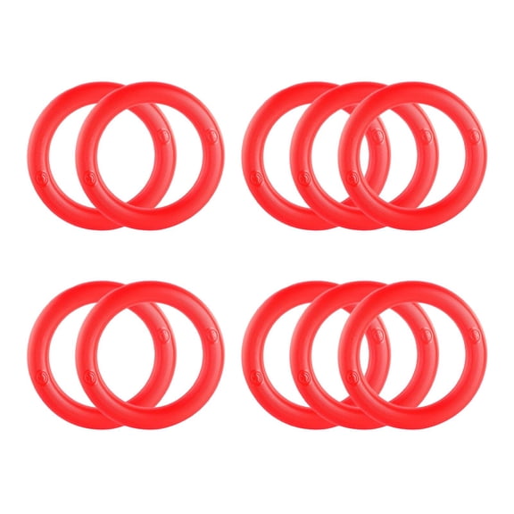 Colaxi 10 Pieces Watermelon Display Stands Display Racks 18cm Table Top Display Stand Nonskid Fixing Circles for Dining Room Picnics Red