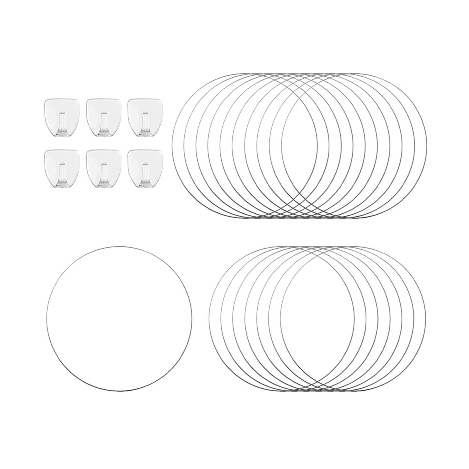 Colaxi 18 Pieces Indoor Plant Trellis for Climbing Plants,Round Circle Trellis,Ivy Flower Plant Support,Outdoor Potted Plant Support