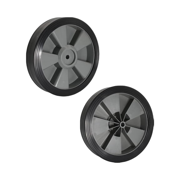 Colaxi 2Pcs Grill Wheel Replacement Wheelbarrow Hole Shaft 1.1cm Easy Install Lightweight Open Carts Caster Wheel Tool Accs
