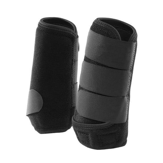 Colaxi 2Pcs Horse Boots Guard Adjustable Neoprene Shock Absorbing Leg Wraps Leg Protection for Jumping Training Equestrian Equipment Front