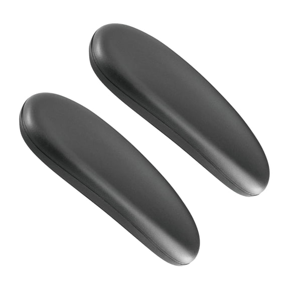 Colaxi 2x Office Chair Replacement Arm Pads PU Durable Modern Simplicity Soft Support Computer Chair Parts Easy to Install Universal 25.5x9.5cm