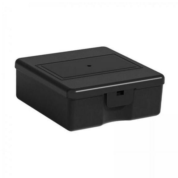Colaxi 2xDesktop Storage Box with Lid Case Tool Storage Box for Camping Picnic Travel Black Small 2 Pcs