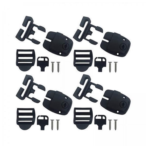 Colaxi 2xSPA Cover Clips Replacement SPA Tub Cover Clip with Keys And Screws Lightweight Portable Tub Keys Latch Locks Replace Tub Latches Clips Lock , 4pcs, 2 Pcs