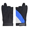 thumbnail image 1 of Colaxi 3 Cut Fingers Gloves Adult Finger Protector Gloves for Outdoor Sports Hiking Blue, 1 of 10