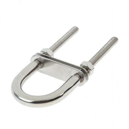 Colaxi 3x304 Stainless Steel Boat Bow / Stern Eye, U-Bolt, Marine Rigging M6*90 3 Pcs