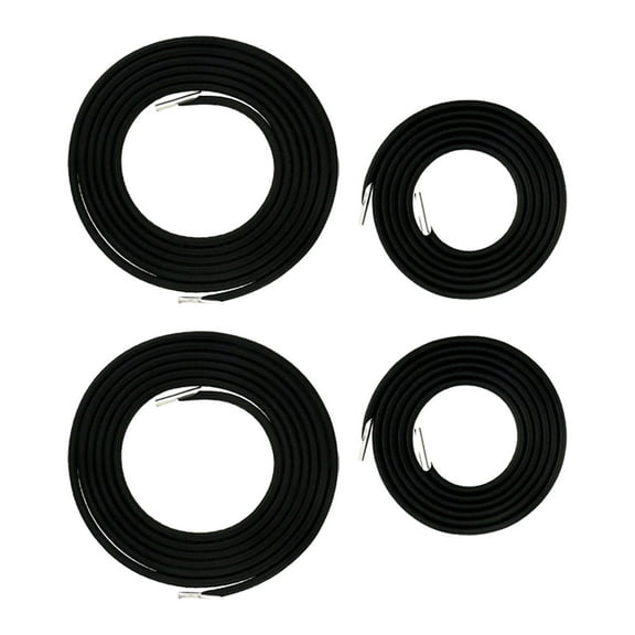 Colaxi 4 Pieces Elastic Cord Laces Supplies Replacement Cord for Black