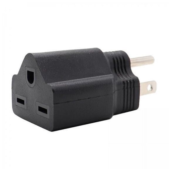 Colaxi 4xPortable 110-120V to 220-240V Plug Adapter Black 5-15P To 6-15R