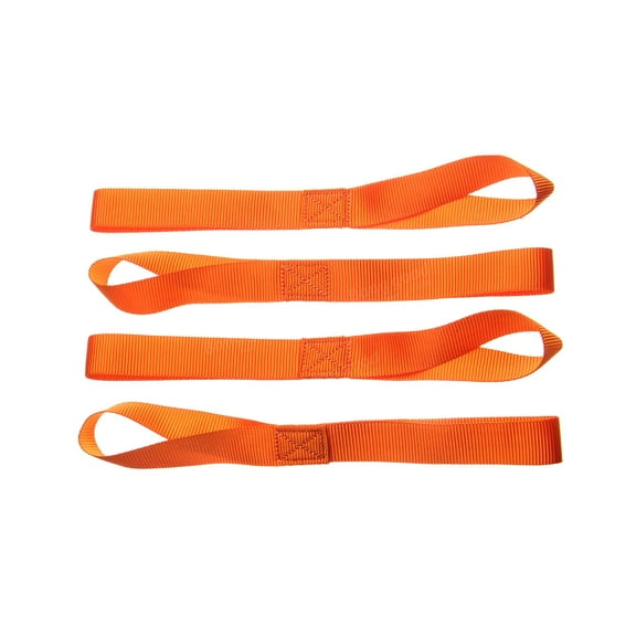 Colaxi 5 Pieces Soft Loops Tie Down Straps for Motorcycle Bikes Reinforced Owing Cargo Multiple Use Nylon Motorcycle Tie Down Straps orange 29.5cm