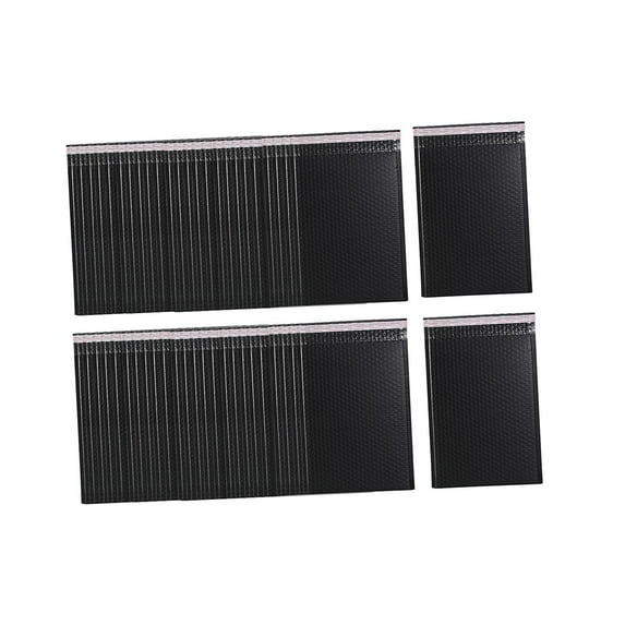 Colaxi 50 Pieces Bubble Mailers Easy Use 8.5inchx12inch for Jewelry Makeup Supplies Black