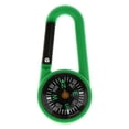 thumbnail image 1 of Colaxi 5xMini Compass Camping Hiking Carabiner Outdoor Guiding Keychains Green 5 Pcs, 1 of 10