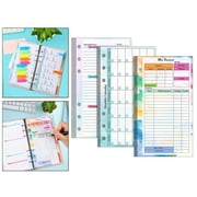 Colaxi 6 Loose Leaf Paper, A6 Binder Planner Insert, A6 Refill Paper Notebook Paper for Loose Leaf Binder Students Type B