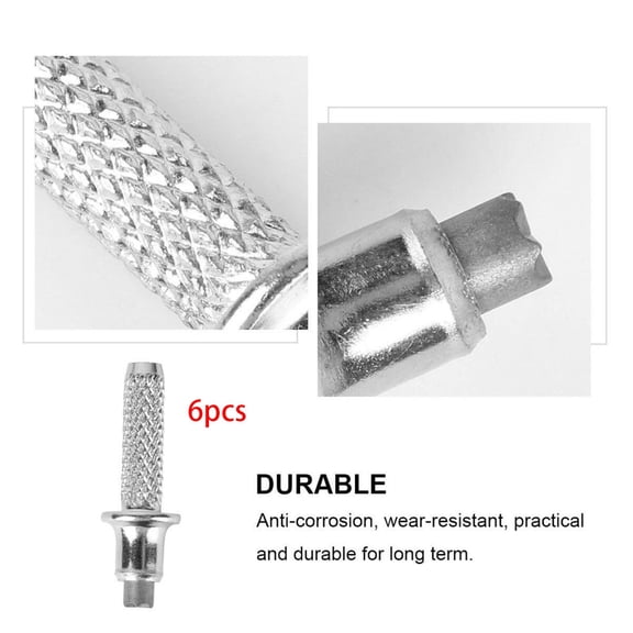 Colaxi 6x Hiking Pole Tip Climbing Accessories, Traveling Universal Stick Hat Pole Cap Tip for Camping Mountaineering