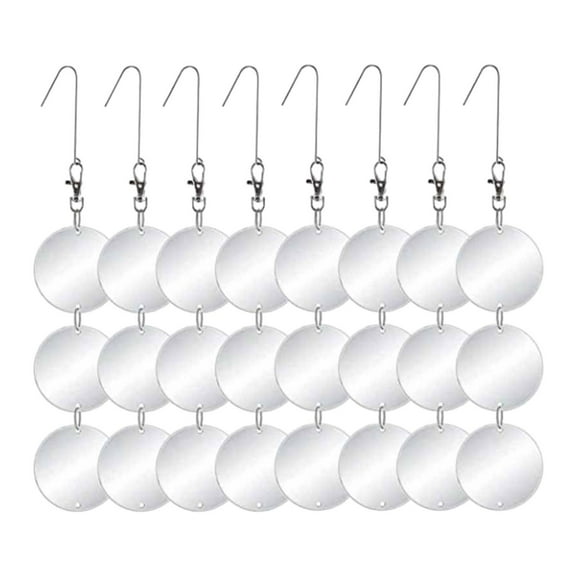 Colaxi 8x Reflective Bird Deterrent Device Patio Decor Acrylic Hanging Set Sculptures for Yard Patio Outside Home Garden Fruit Trees