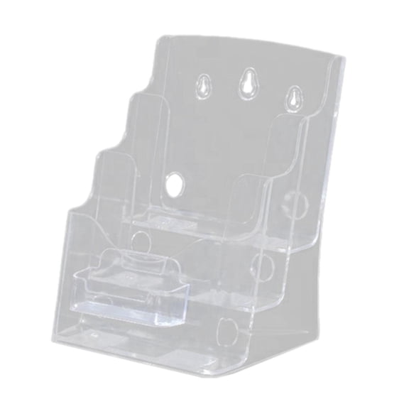 Colaxi Acrylic Business Card Display Stand Brochure Holder Clear Leaflet Countertop Organizer for Signs Restaurant Name Card A5 3 Tiers