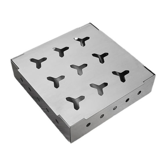 Colaxi BBQ Box BBQ Supplies Grill Master Gifts Outdoor Grill BBQ Box for Wood Chips Grill Camping C