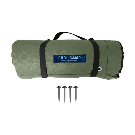 Colaxi Camping Blanket Sleeping Pad Park Blanket Beach Mat with Carry Strap Tent Pad Picnic Blanket for Family Party Camping Outdoor Green