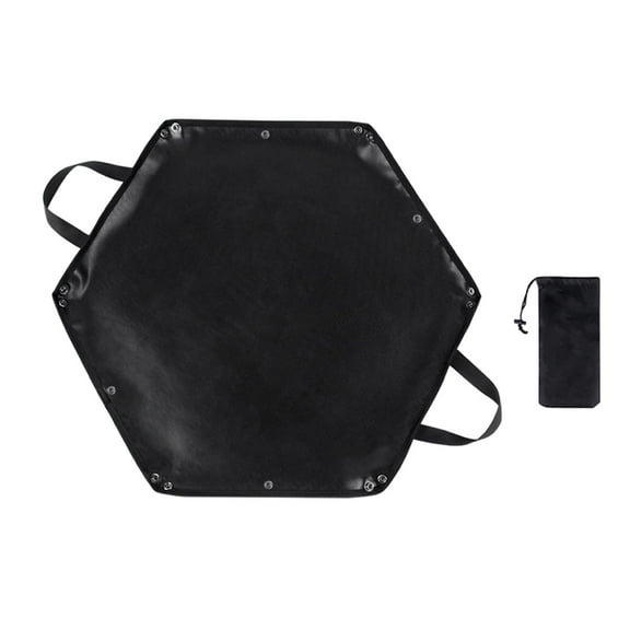 Colaxi Camping Fireproof Mat Blanket Folding Heat Resistant Pad for Firewood Bag for Camping Floor Grass Yard , 64cmx57cm