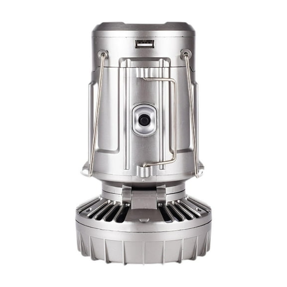 Colaxi Camping Lantern with Fan Camping Light Folding Portable Flashlight Electric Fan Camping Fan for Picnic Fishing Garage Reading
