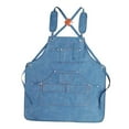 thumbnail image 1 of Colaxi Canvas Work Apron Gardening Apron for Workshop Mechanics Gardeners Carpenter Light Blue, 1 of 10