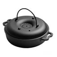 thumbnail image 1 of Moyitang Cast Iron Sukiyaki Pot Round Barbecue Grill Pan with Lid Turkey Roasting Pan, 1 of 9