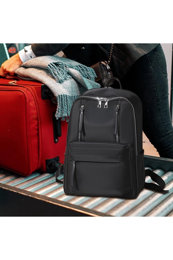 Casual Backpack Holder Handbag for Men Daily Camping Outdoor Activities Business Black