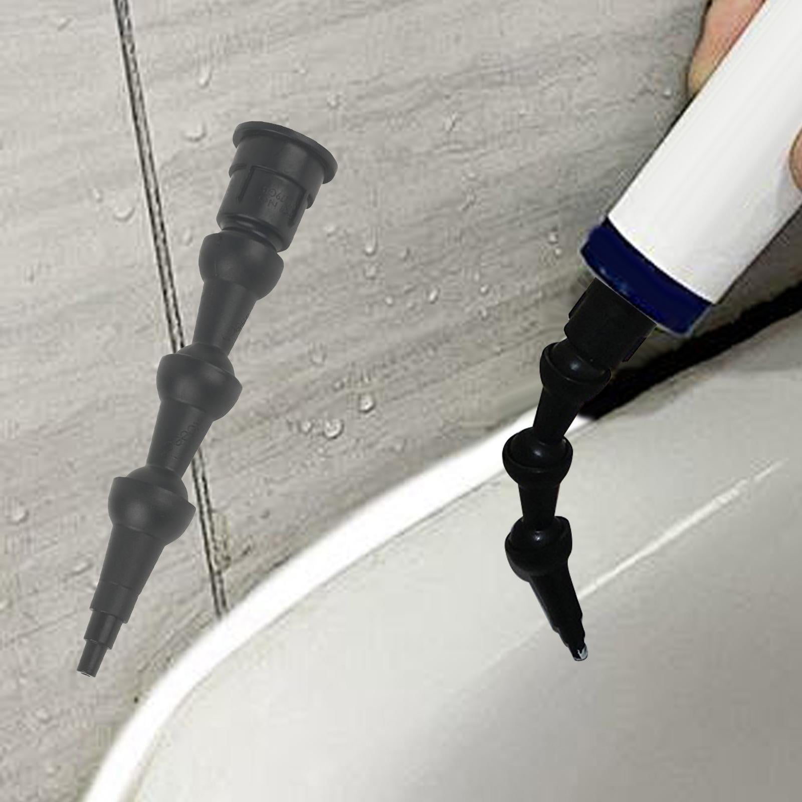 Colaxi Caulk Nozzle Bent Nozzle Caulking Tip 360 degree Universal, DIY